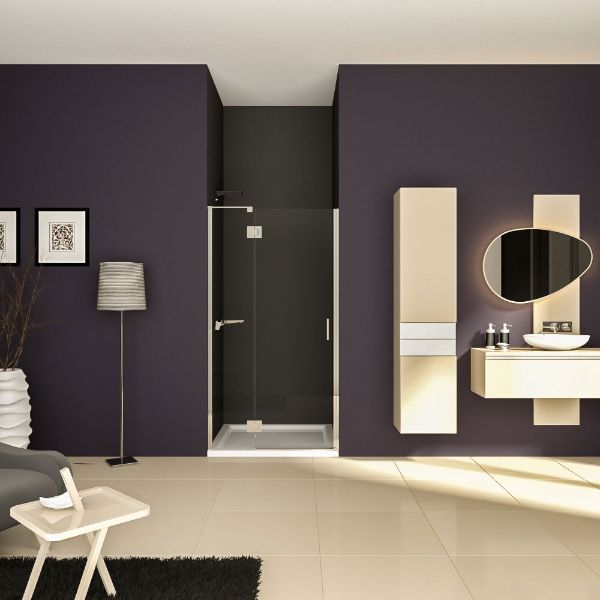 Picture of Shower enclusure alekto 110 yp, transparent glass, chrome profile, 80x120x200