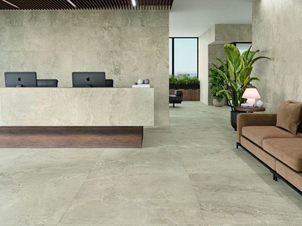 Picture of Floor tile dome nut, stone effect, matt,60x120