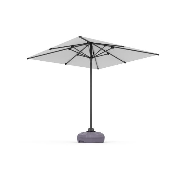 Picture of Parasol tev-322 c/dg mega mini pro, tevalli, square, dimensions 210x210cm, dark grey frame, cream fabric