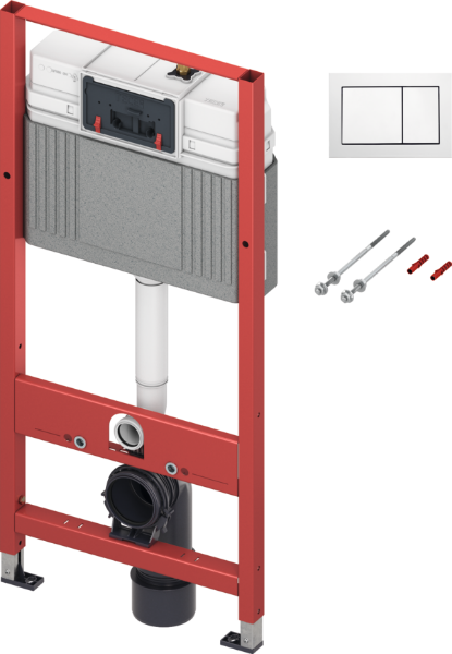 Picture of Base toilet set 9400000 tece, flush plate, wall cistern
