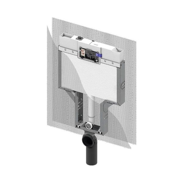 Picture of Box brick wall mounted cistern 9370008, tece, 8cm/ka
