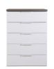 Picture of Chest drawer mundi, 69x101x44, white and artisan oak