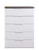 Picture of Chest drawer mundi, 69x101x44, white and artisan oak