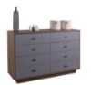 Picture of Chest drawer audace, 138x44.5x89.5, brera walnut/gray