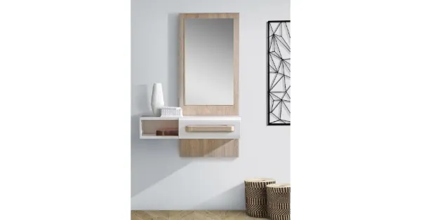 Picture of Console unit atnd01-p50 attention, forte, white mirror, dimensions 178x90x25cm, wall mounted