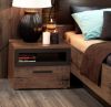 Picture of Nightstand jckk011-n09t jacky, forte, dimensions 52x42x41, brown/black