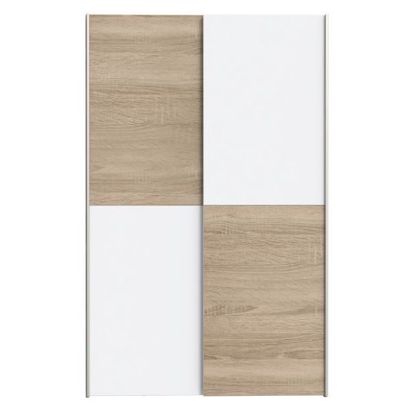 Picture of Wardrobe lpsset01-q36f lupo, forte, dimensions 190x120x61, white/oak