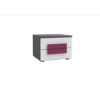 Picture of Nightstand lblk02-p83 libelle, forte, dimensions 50x37x41cm, white/pink