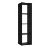 Picture of Bookcase mxxr411-zi3m mauro, forte, dimensions 141x38x33cm, black