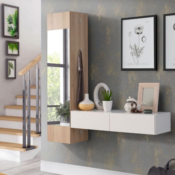 Picture of Console gzad02-c973 rena, forte, wall mounted, white/oak