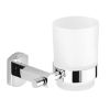 Picture of Glass toothbrush holder ep101300101 g-edera plus, gedy, wall mounted, cromato