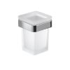 Picture of Toothbrush holder a8101300000 samoa, gedy, crystal, wall mounted, chrome