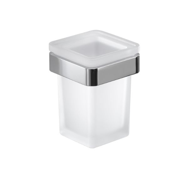 Picture of Toothbrush holder a8101300000 samoa, gedy, crystal, wall mounted, chrome