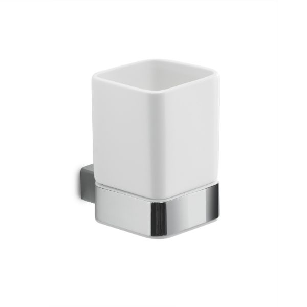 Picture of Toothbrush holder sg101300000 spluga, gedy, crystal, wall mounted, chrome