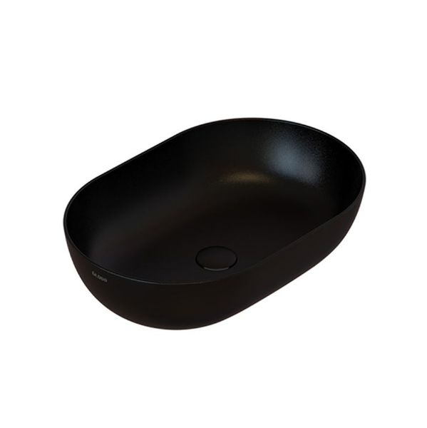 Picture of Basin b6o54ar t-edge, globo, 54x36, sit-on installation, oval, matt black