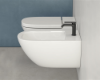Picture of Wall-hung bidet las09.bi stockholm, globo, 57cm, fixing kit, space saving, glossy white