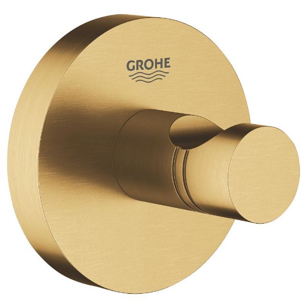 Picture of Bathrobe hook 40364gn1 essentials, grohe, round concealed, brushed cool sunrise