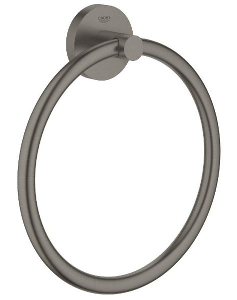 Picture of Towel ring 40365al1 essentials, grohe, wall mounted, brushed hard graphite