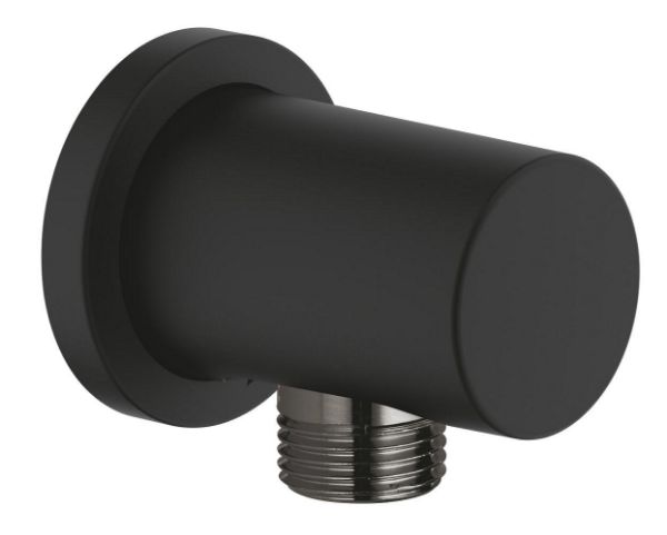 Picture of Shower elbow 22118kf0 rainshower, grohe, round escutcheon, phantom black