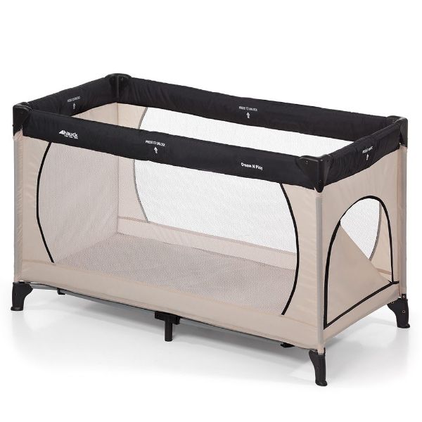 Picture of Travel cot 60367-3 dream n play plus, hauck, dimensions 125x76x65cm, beige/gray