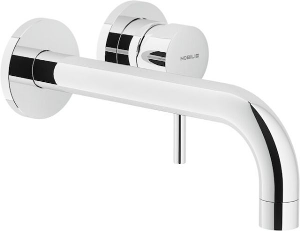 Picture of Wall-mounted single lever basin mixer lv00199/1cr live,  nobili, 200mm, chrome