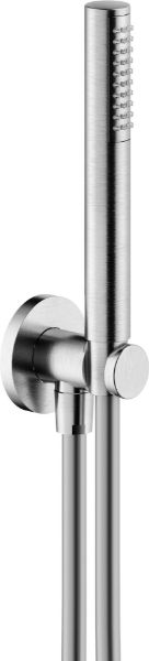 Picture of Shower set ad146/32ix, nobili, hand shower, round escutcheon, 150cm shower hose, inox