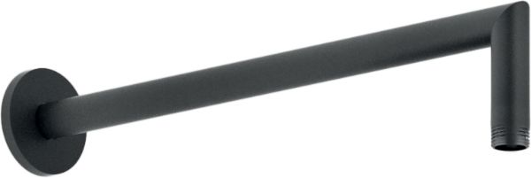 Picture of Shower arm ad138/44bm, nobili, 350mm, wall arm, round escutcheon, velvet black 