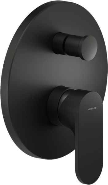 Picture of Single control mixer yo126100/ebm yoyo, nobili, wall mounted, round, velvet black