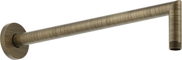 Picture of Shower arm ad138/44sb, nobili, 350mm, wall arm, round escutcheon, caffe spazzolato