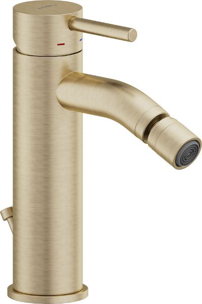 Picture of Single lever bidet mixer lv00119/1cgp live, nobili, miele spazzolato pvd