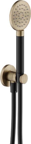 Picture of Shower set ad146/54sb, nobili, hand shower, round, fixed hand shower support , 150cmhose, caffe spazzolato