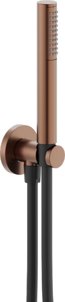 Picture of Shower set ad146/32ta, nobili, fixed hand shower support, 150cm hose, tabacco