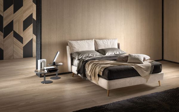 Picture of Bed fund200 fun, samoa, dimensions 200x200, double, with slate base, jazz 01 cat.a