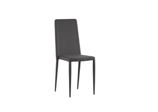 Picture of Chair om/124/g cleo, stones, dimensions 96x42x40cm, metal structure, faux leather upholstery, dark gray