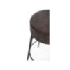 Picture of Stool om/392/gs greg, stones, dimensions 36x36x77.5cm, metal black structure, dark gray microfiber seat