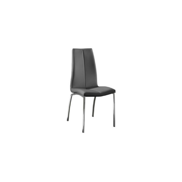 Picture of Chair om/222/gs viva, stones, dimensions 92x44x43cm, metal structure, imitation leather upholstery, dark gray