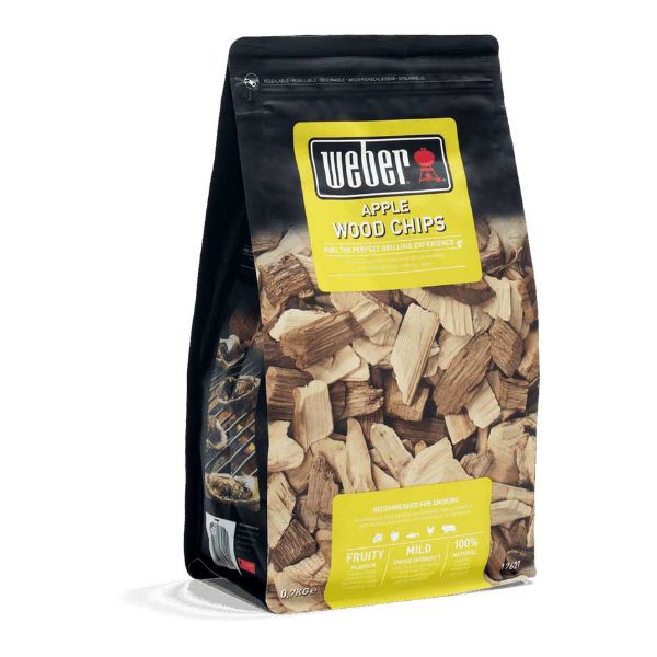 Picture of Weber 17621 apple wood smoking chips, apple aroma, 700 g