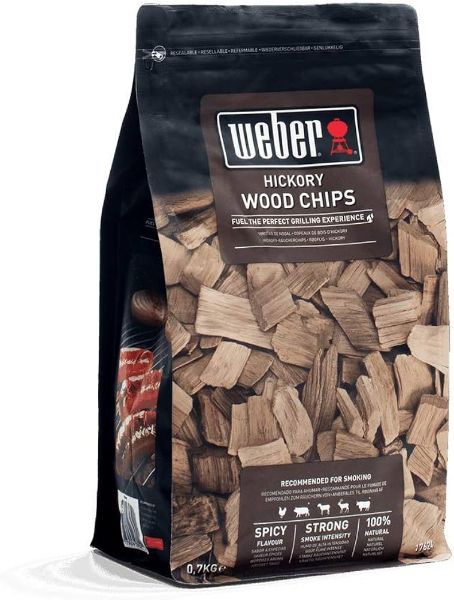 Picture of Weber hickory wood chips, strong aroma, 700 g