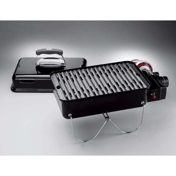 Picture of Weber tabletop bbq gas, black, rectangular, 60 × 31.5 × 22.5 cm