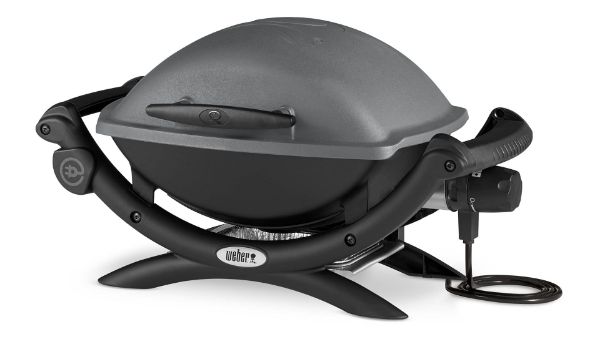 Picture of Electric grill weber q1400, dark grey, 42d × 68.6w × 36.9h cm