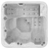 Picture of Hot tub wm00569 pluto p&p, wellis, 200x200x89cm, 956l, 16 led lights, 42 jets, sound system, 5 people, with wt00165-100 thermo cover, ice white
