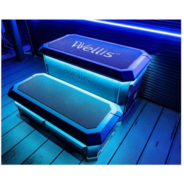 Picture of Smart-in -step we00143-1, wellis, 89x50.5x87.2, led lights, usb charging, storage, anti-slip rubber