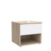 Picture of Nightstand cetk011-c321 collet, forte, dimensions 45x41x41, white/oak
