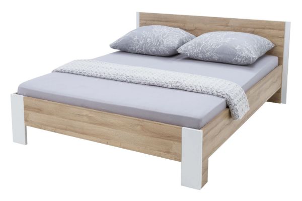 Picture of Bed cetl160-c321 collet, forte, dimensions 200x160(207x175)cm, white/oak