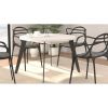 Picture of Dining table tblt7001-120-904, forte, dimensions 110(155)x110x74.5cm, extendable, white