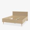 Picture of Bed cqsl1164-d95d calasetta, forte, dimensions 206x167.4x90cm, include mattress 200x160, elegancia oak