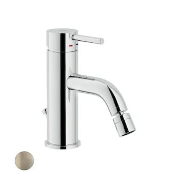 Picture of Single lever bidet mixer lv00119/1ix live , nobili, inox
