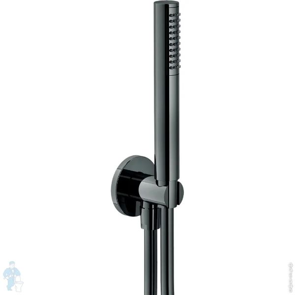 Picture of Shower set ad146/32flp, nobili, hand shower, round escutcheon, 150cm shower hose, diamond smoke pvd