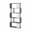 Picture of Bookcase 71735gx49 maze, tvilum, dimensions 175x80x29cm, oxided concrete/white