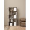 Picture of Bookcase 71735gx49 maze, tvilum, dimensions 175x80x29cm, oxided concrete/white